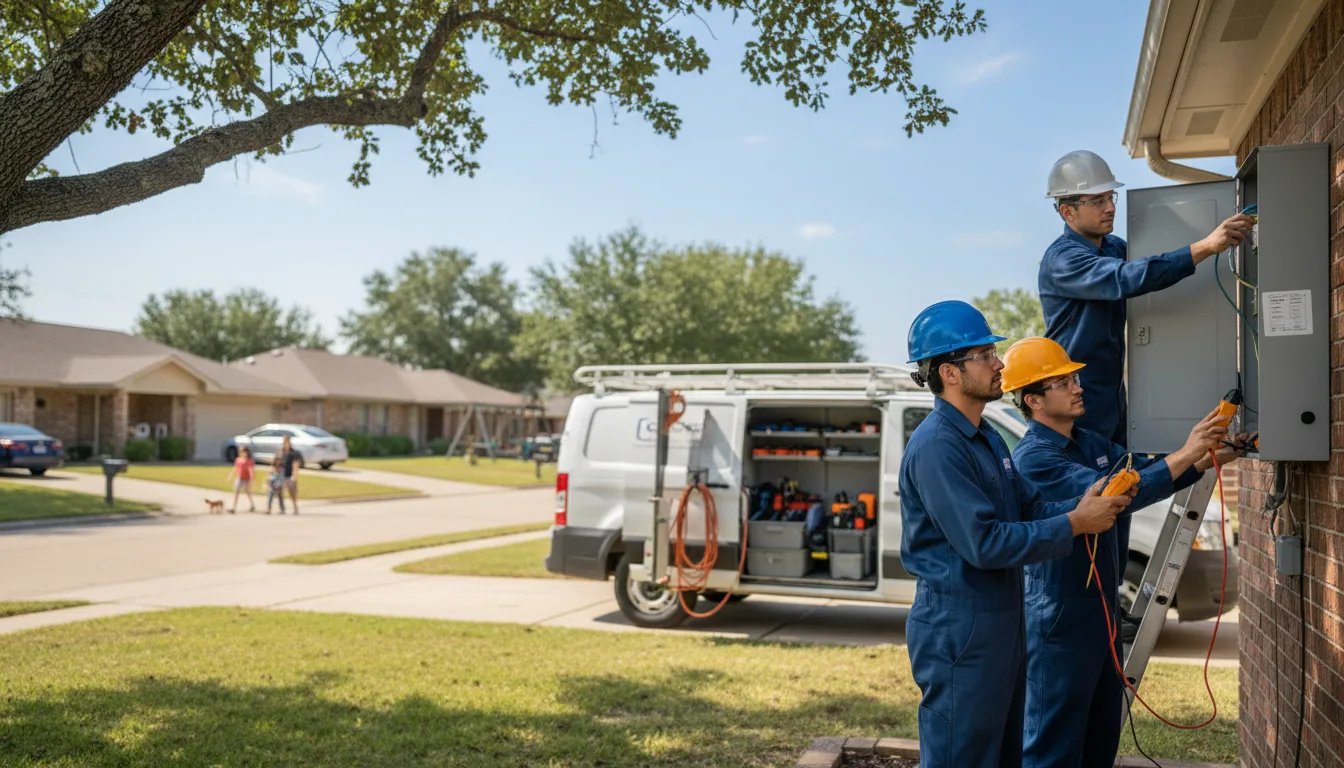 Certified electrician providing emergency electrical services in Bolingbroke, GA